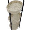 3 Tiers Tray Tables Paper Rope Woven