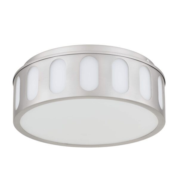 11.25-in Brushed Nickel LED Flush Mount