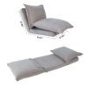 Convertible Flip Chair: Floor SofaBed with Adjustable Backrest andPillows