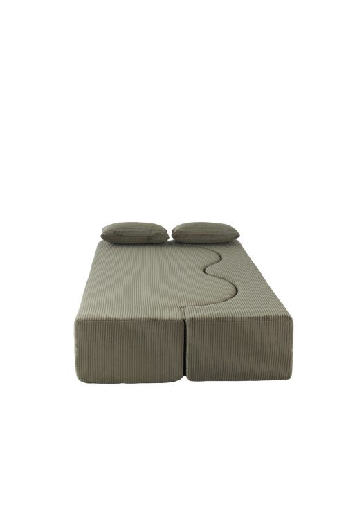 2-in-1 Foldable Sofa Bed,75 Inch Folding Boneless Couch Convertible Compressed