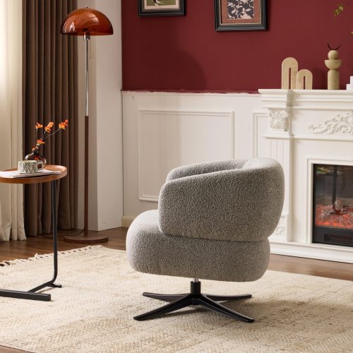 Cuddle-style leisure swivel sofa chair, suitable for balconies, studies and living rooms