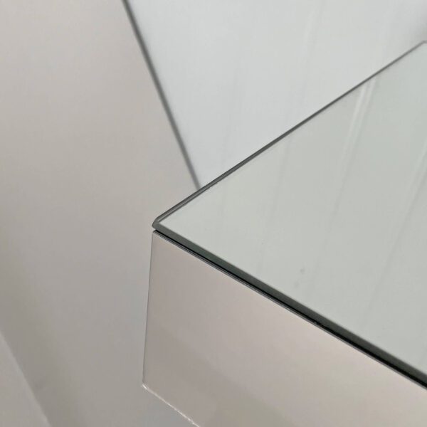 Modern square luxury coffee table home tempered glass tea table living room balcony simple table simple small apartment