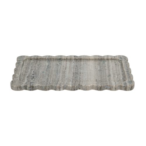 Scalloped Marble Tray