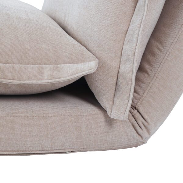 Convertible Flip Chair: Floor SofaBed with Adjustable Backrest andPillows