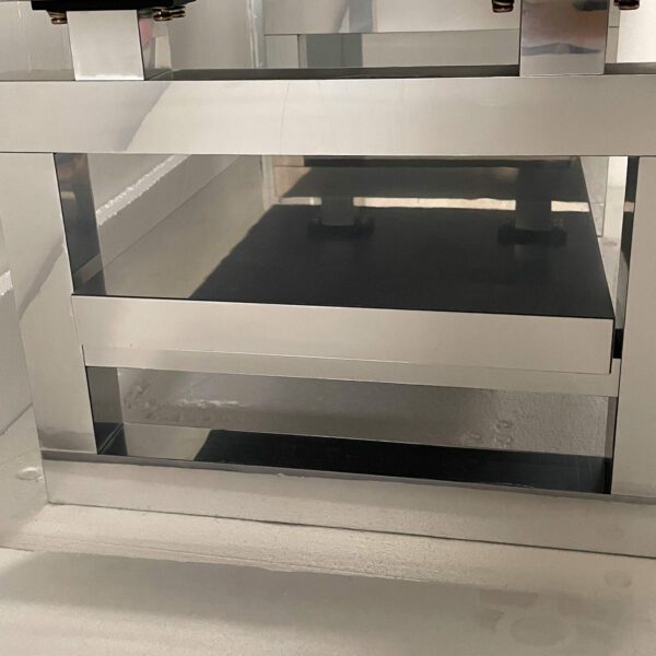 Modern square luxury coffee table home tempered glass tea table living room balcony simple table simple small apartment