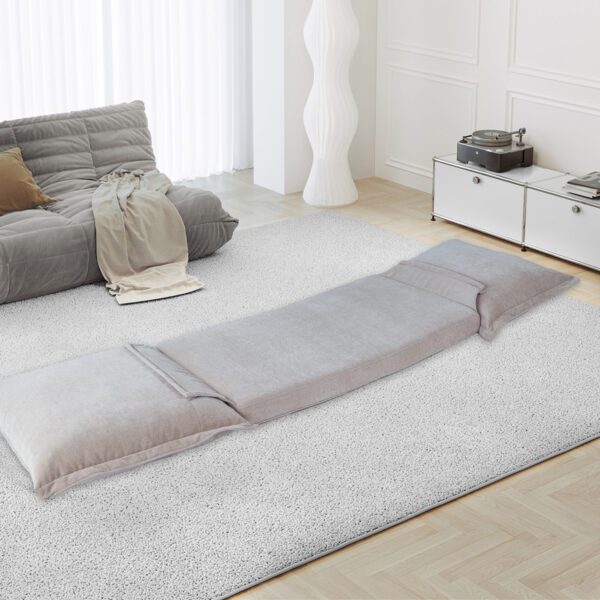 Convertible Flip Chair: Floor SofaBed with Adjustable Backrest andPillows