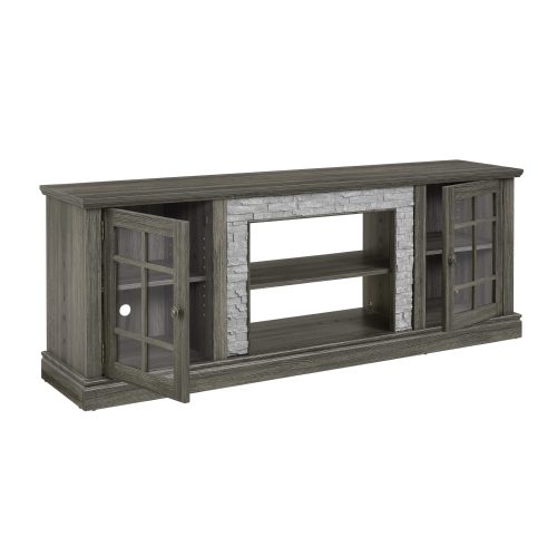 70" Modern TV Stand with 2-Door Storage