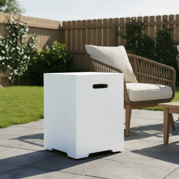 Propane Tank Cover 16 Inch, 20 LB Outdoor Tank Storage Hideaway Table for Gas Fire Pits