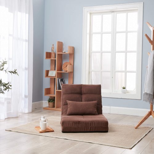 Convertible Upholstered Guest Sleeper,Adjustable Foldable Modern Leisure Sofa Bed Video Gaming Sofa