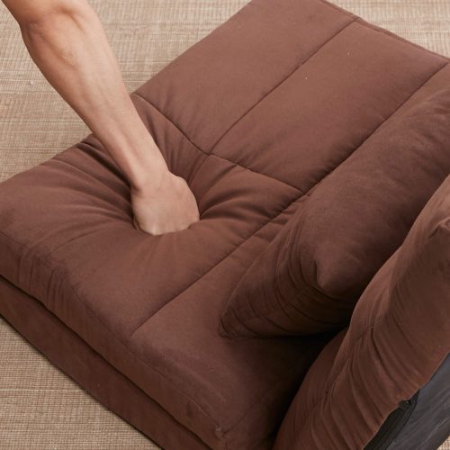 Convertible Upholstered Guest Sleeper,Adjustable Foldable Modern Leisure Sofa Bed Video Gaming Sofa