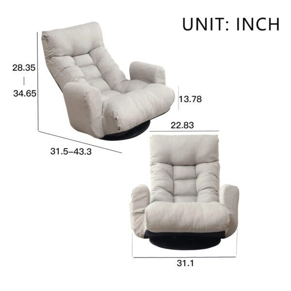 360 degree rotatable sofa chair,Rotatable seat Leisure Chair deck chair