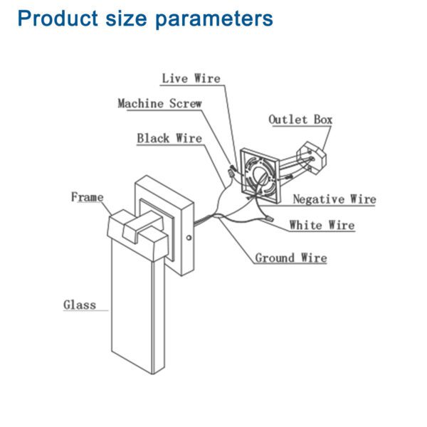 Outdoor Waterproof Transparent LED Crystal