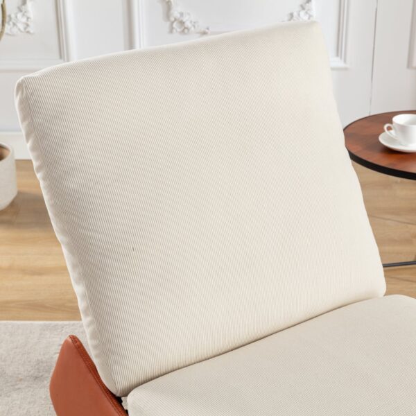 Modern Rocking Chair Recliner, Comfy Rocker Nursery Chair with Footrest