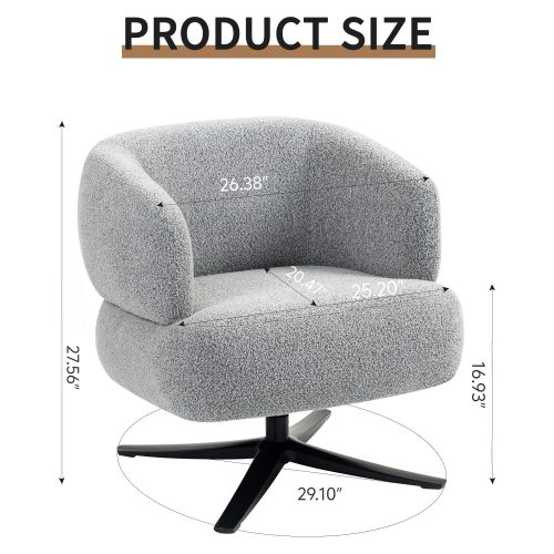 Cuddle-style leisure swivel sofa chair, suitable for balconies, studies and living rooms