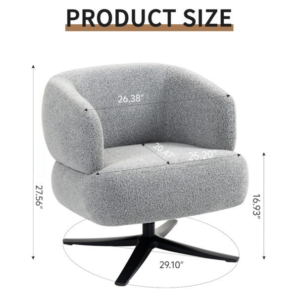 Cuddle-style leisure swivel sofa chair, suitable for balconies, studies and living rooms
