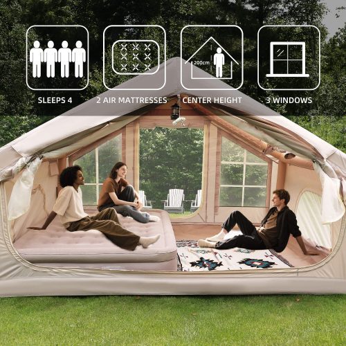 Easy Setup Waterproof and Windproof Blow up Tent