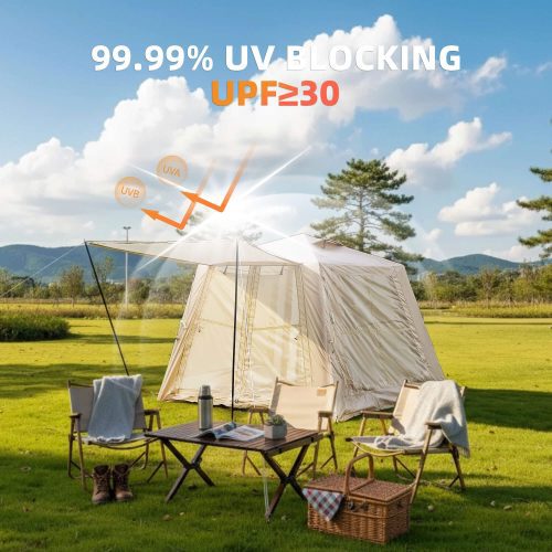 4 5.76 m ² Inflatable Tents for Camping with canopy