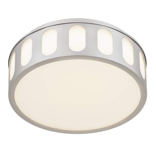 11.25-in Brushed Nickel LED Flush Mount