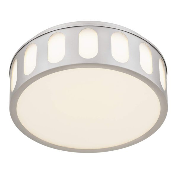 11.25-in Brushed Nickel LED Flush Mount