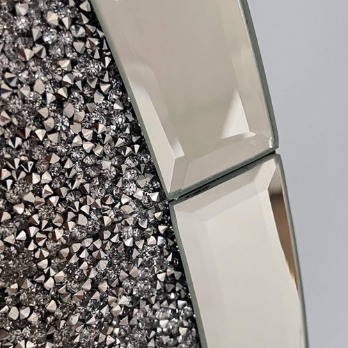 Crystal Crush Diamond Sparkly round Silver