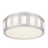 11.25-in Brushed Nickel LED Flush Mount