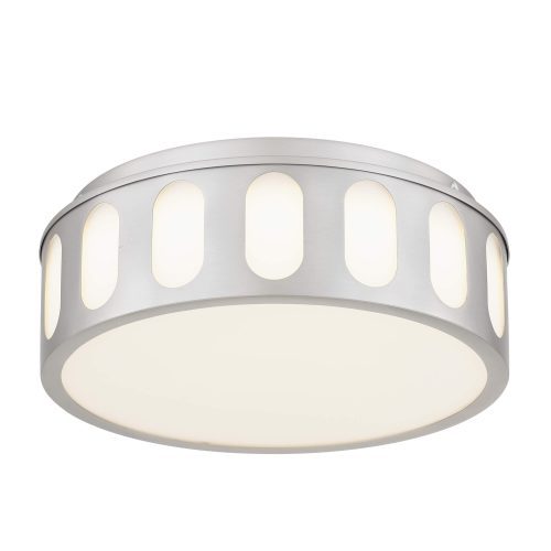 11.25-in Brushed Nickel LED Flush Mount