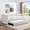 Twin Size Daybed, Upholstered sofa bed,The bottom pulls out to form a bed