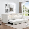 Twin Size Daybed, Upholstered sofa bed,The bottom pulls out to form a bed