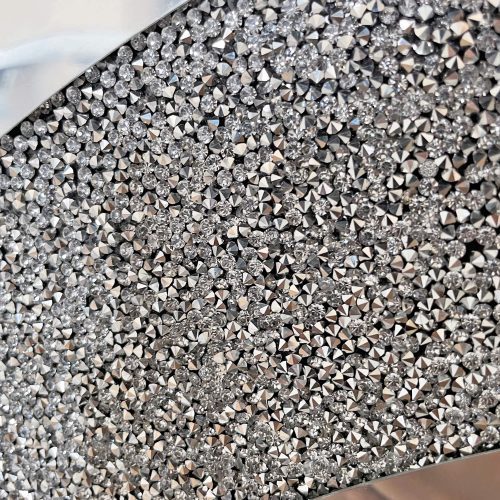 Crystal Crush Diamond Sparkly round Silver