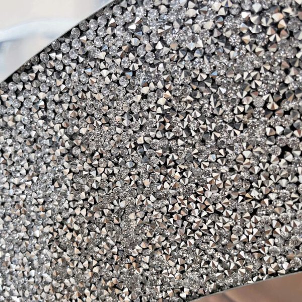 Crystal Crush Diamond Sparkly round Silver