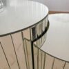 Luxury mirror coffee table - silver modern living room furniture Small coffee table suitable for modern home furniture sofa decoration