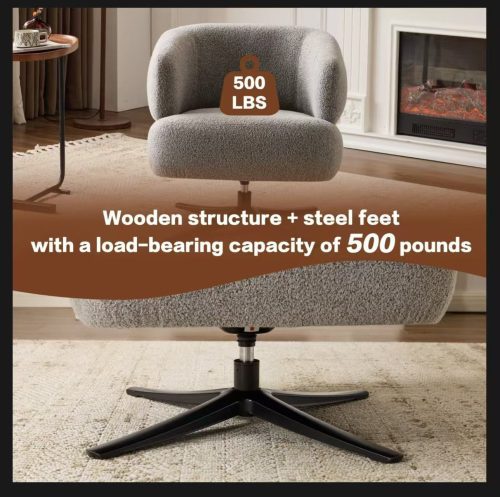 Cuddle-style leisure swivel sofa chair, suitable for balconies, studies and living rooms