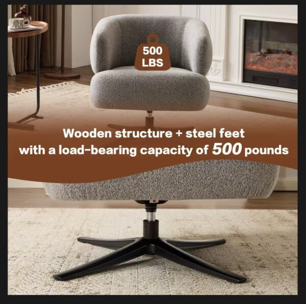 Cuddle-style leisure swivel sofa chair, suitable for balconies, studies and living rooms