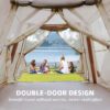 5.76 m ² Inflatable Tents for Camping with canopy