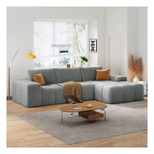 L-shaped modular combination sofa