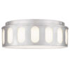 11.25-in Brushed Nickel LED Flush Mount
