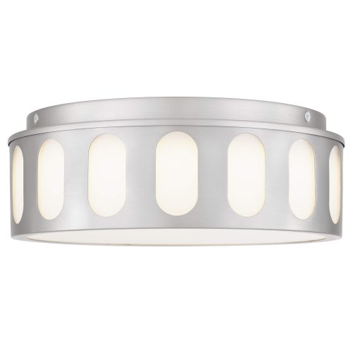 11.25-in Brushed Nickel LED Flush Mount