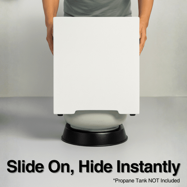 Propane Tank Cover 16 Inch, 20 LB Outdoor Tank Storage Hideaway Table for Gas Fire Pits