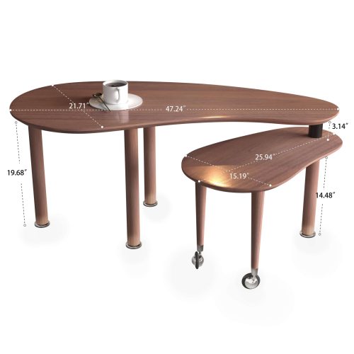 360 degree Rotatable modern Coffee Table for Living Room