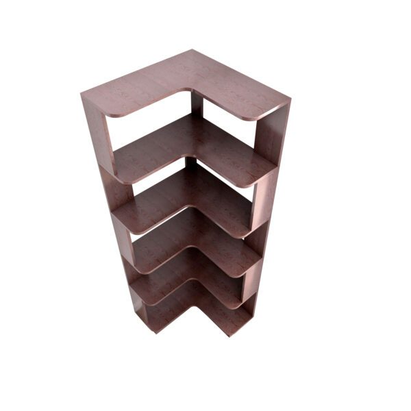 6 Tier Freestanding L-Shaped Corner Bookshelf For Living Room