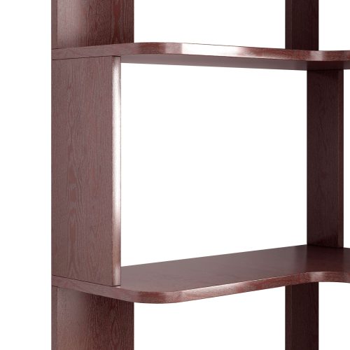 6 Tier Freestanding L-Shaped Corner Bookshelf For Living Room