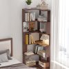 6 Tier Freestanding L-Shaped Corner Bookshelf For Living Room