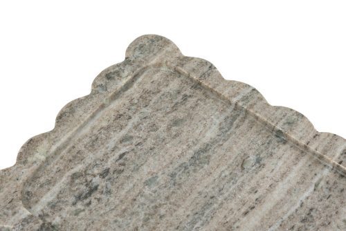 Scalloped Marble Tray