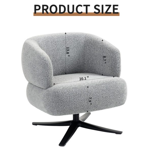 Cuddle-style leisure swivel sofa chair, suitable for balconies, studies and living rooms