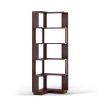 6 Tier Freestanding L-Shaped Corner Bookshelf For Living Room