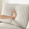 71" Sofa Plush Corduroy Square Storage Armrest USB port