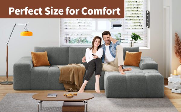 L-shaped modular combination sofa