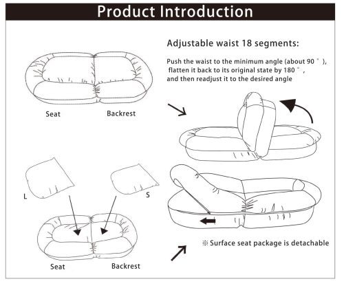Triple Fold Down Sofa Bed