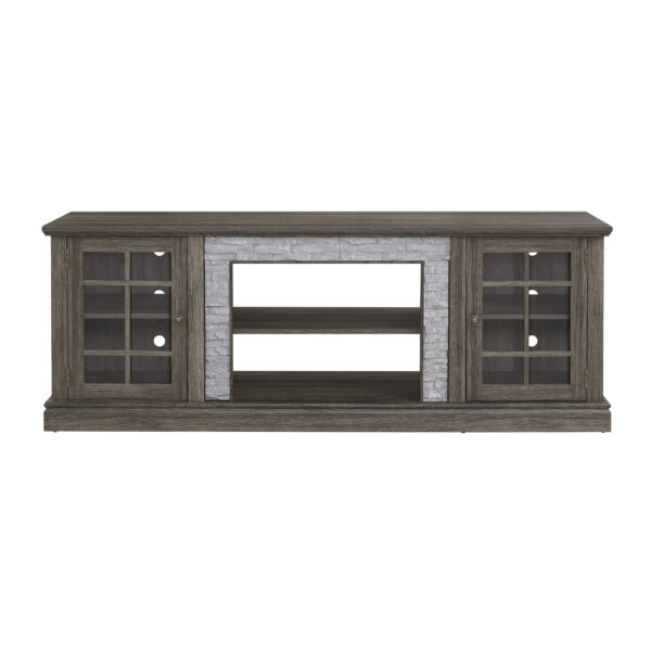 70" Modern TV Stand with 2-Door Storage