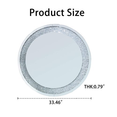 Crystal Crush Diamond Sparkly round Silver